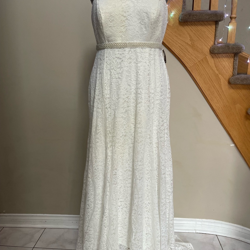 Torrid White Lace Maxi Dress